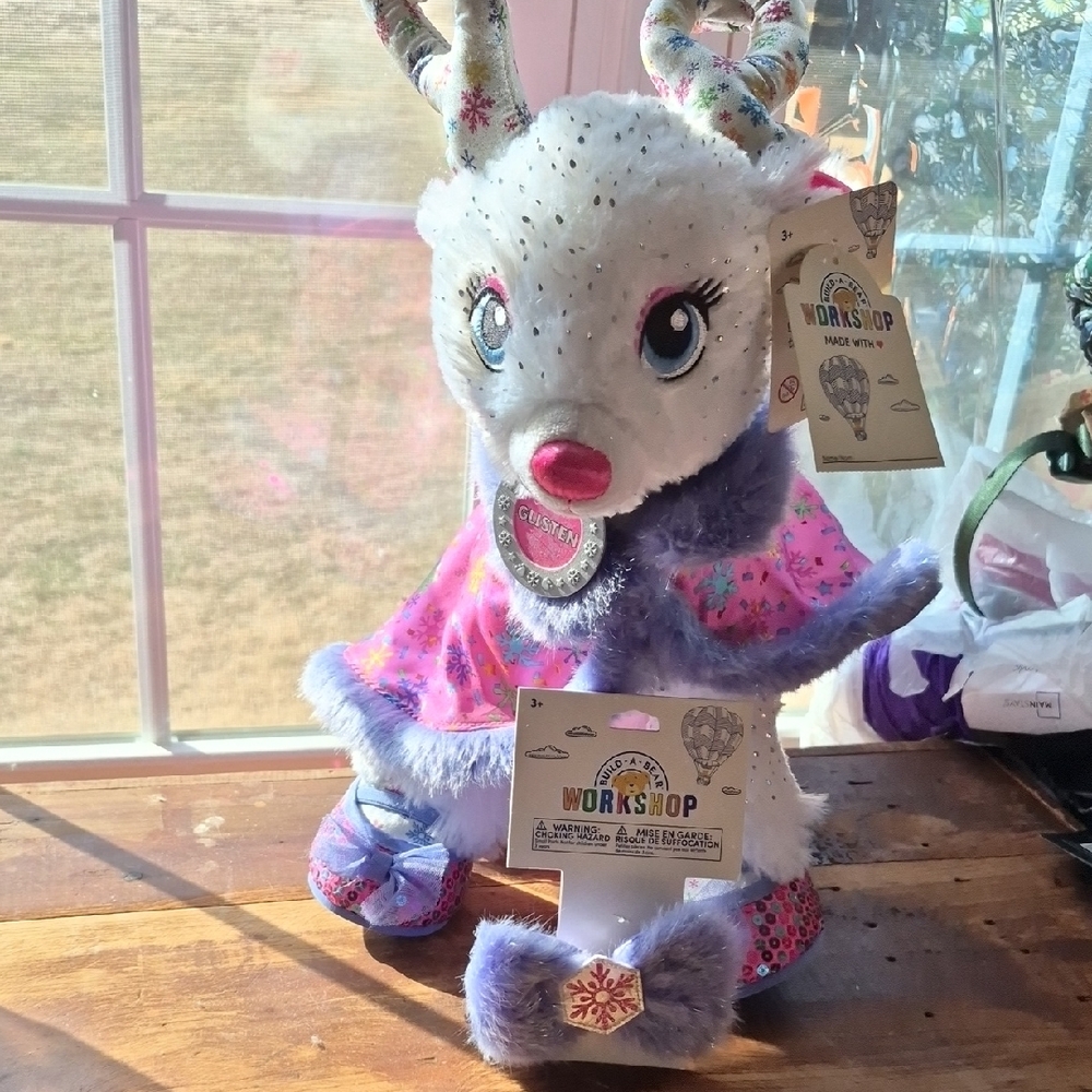 Build-A-Bear Colorful Reindeer Plush